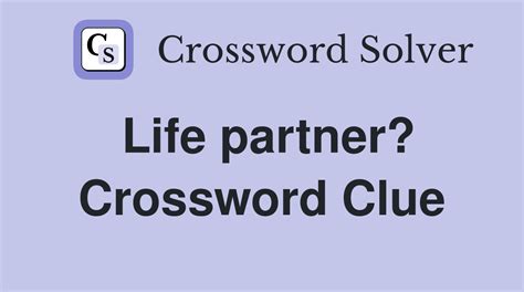 people each having one life partner crossword clue